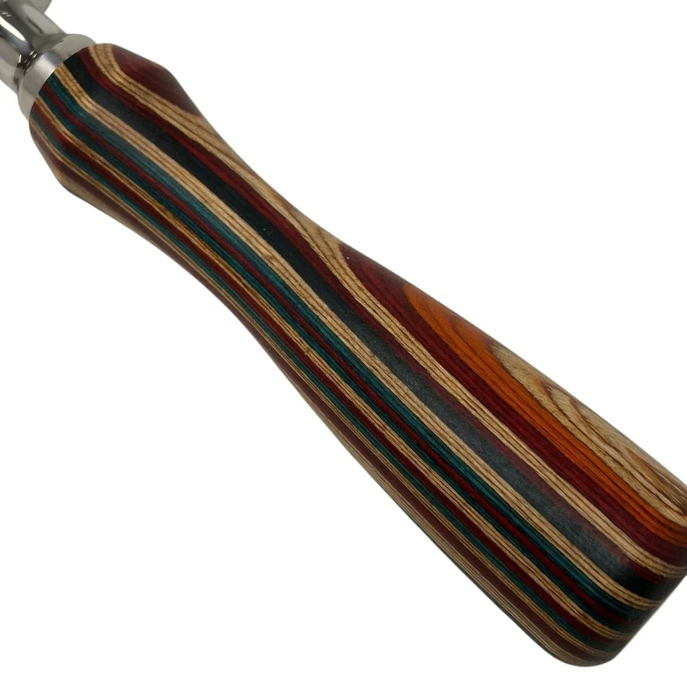 Espresso Portafilter 51mm Stainless Steel w/ Multicolor‎ Wood Grain Handle